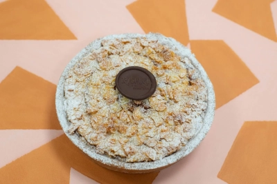 Autumn Almond taart VEGAN trashure taart gesneden 10 GROTE punten * 2 dagen besteltijd *DV