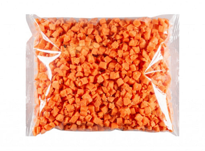 Zoete aardappel blokjes 10 mm à 1 kg