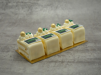 Chipolata petit fours 5x6 cm met logo (logo kunt u toezenden naar bestellingen@oregional.nl)