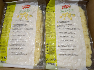 Aardappel blokjes zak 2 kg Peka