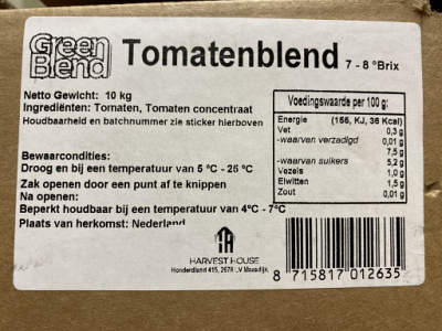 Tomaten pulp 2 x 10 ltr