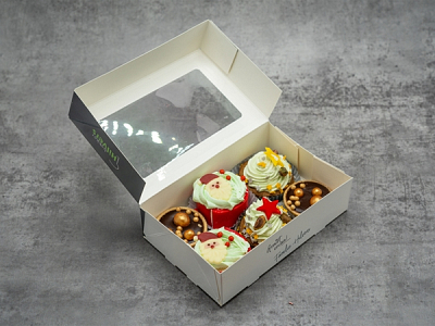 Kerst petit fours 6 stuks