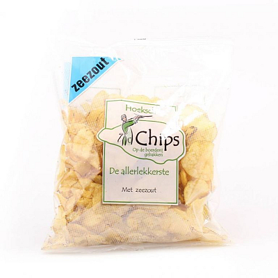 Doos hoeksewaard chips zeezout à 10 x 150 gr