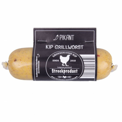 Grillworst GROENEKAN kip 6 x 250 gram PIKANT *Vrijdag bestellen = woensdag leveren