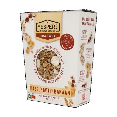 Granola hazelnoot banaan 1 kg (Granola met impact)