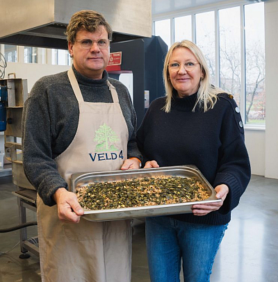 Gehakselde en geroosterde walnoten, hazelnoten en pompoenpitten 1 kilo