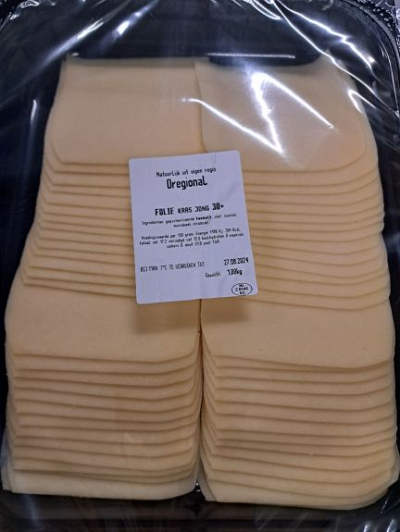 30+ jong FOLIE gesneden per kg (LET OP 30+)