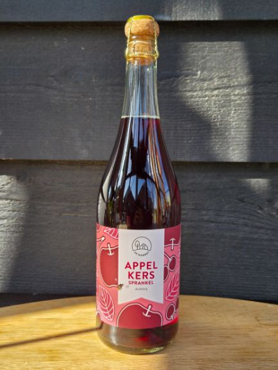 Appel-kers sprankel 750 ml (Alcoholvrij)