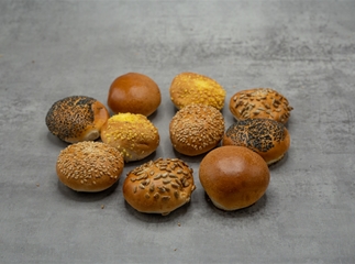 Minibolletjes assorti mix wit per 10 stuks