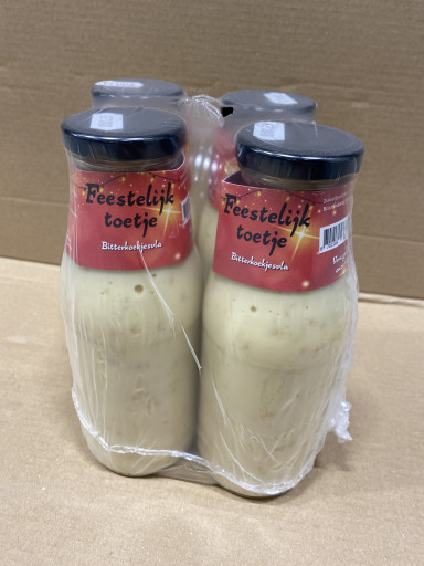 Advocaatjesvla 4 x 500 ml GLAS De Vrolijke Koe