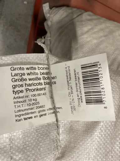Witte bonen per baal à 10 kg